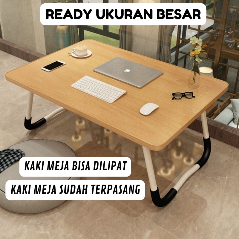 RajaKayu.id Meja Lipat Belajar Aesthetic Minimalis 120x50 120x40 100x50 100x40 80x50 80x40 60x40
