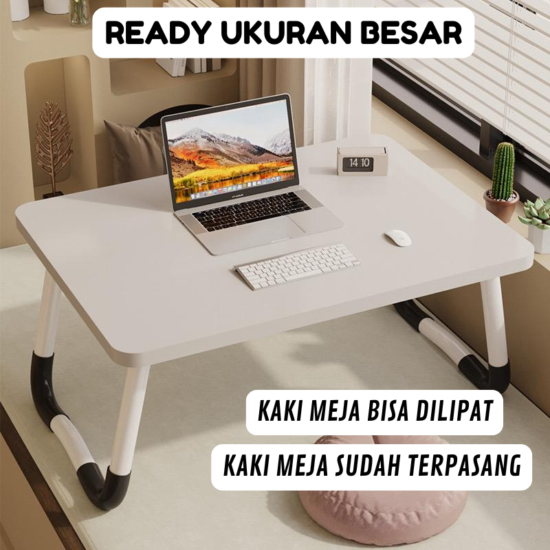 RajaKayu.id Meja Belajar Laptop Lipat Jumbo Aesthetic 120x50 120x40 100x50 100x40 80x50 80x40