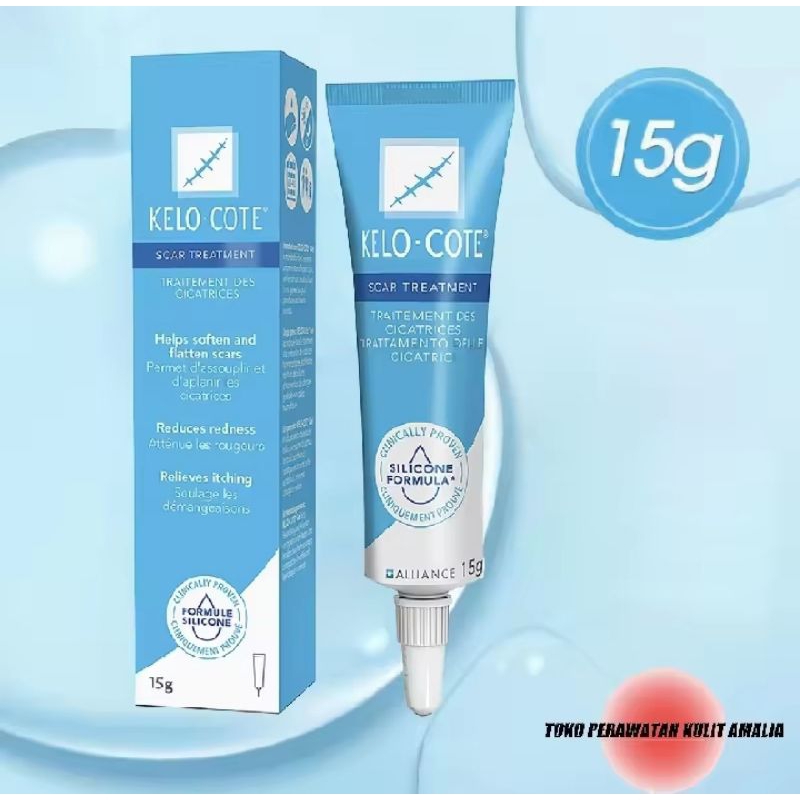 KELO COTE GEL OBAT BEKAS LUKA OPERASI SAYATAN dan KELOID IMPOR ORIGINAL 6 GRAM /15 GRAM
