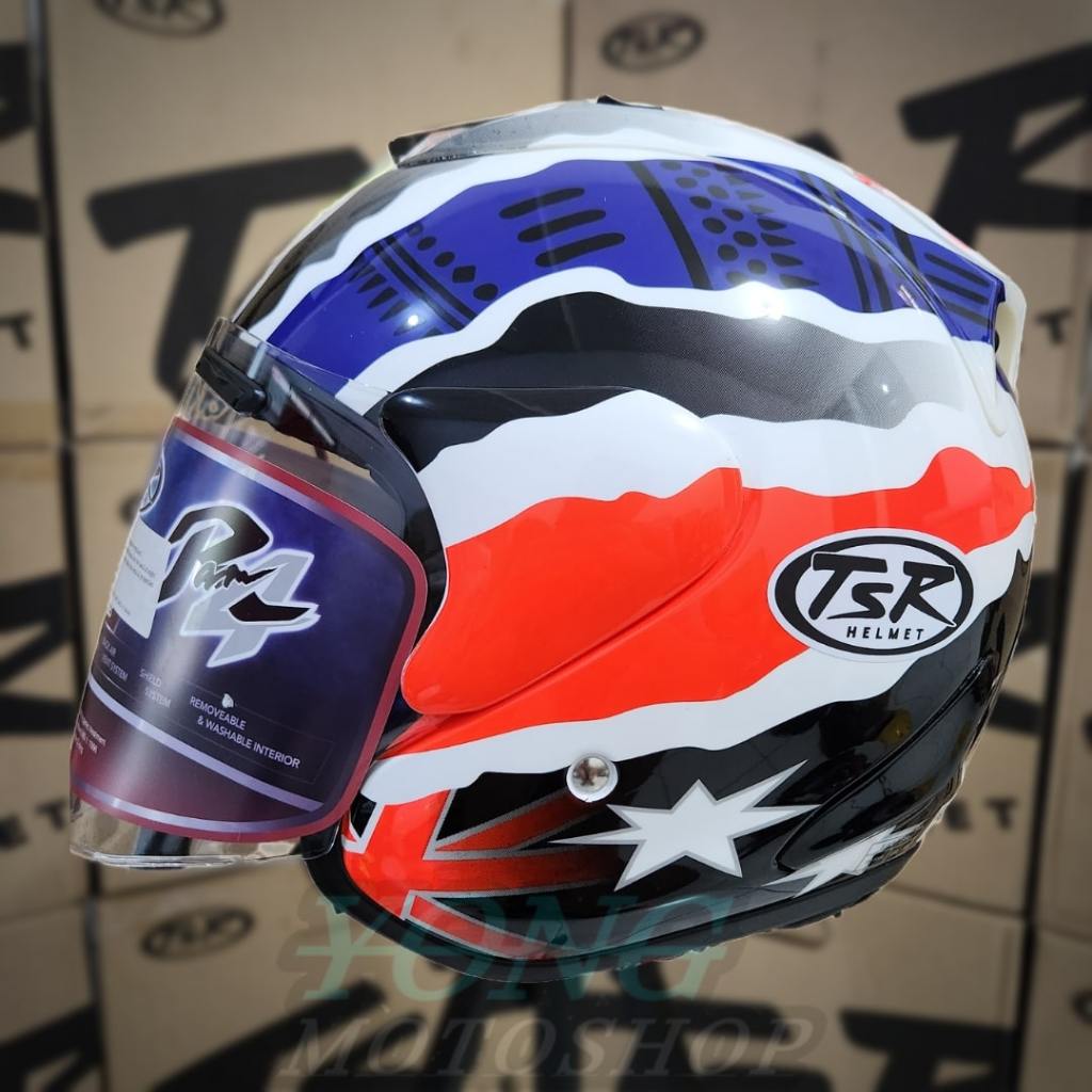 Helm TSR Ram 4 Mick Doohan Original Half Face TSR Helmet Ram4
