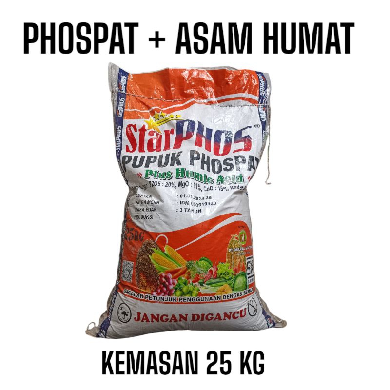 PUPUK STARPHOS  PHOSPAT PLUS ASAM HUMAT 25 KG