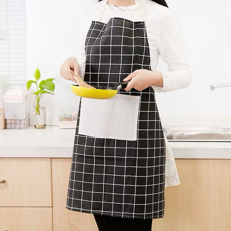 Celemek Masak Celemek Kain Katun Apron Masak