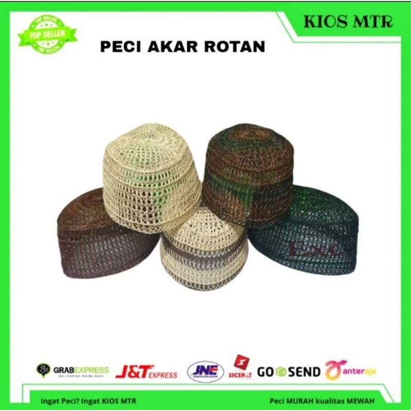 original peci kopiah songkok akar jangang rotan murah peci haji termurah 