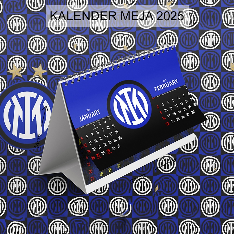 

Kalender 2025 Lengkap Kalender Meja Ukuran Kecil Motif Club Bola INTER MILAN #19