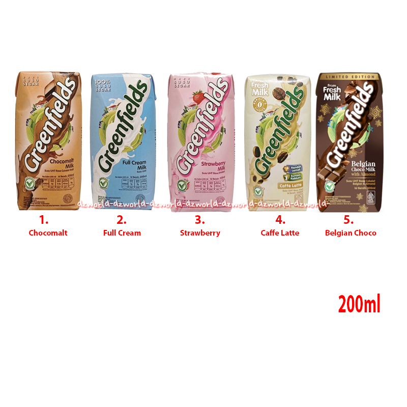 

Greenfields 200ml Belgian Choco Milk With Almond Fresh Milk Susu Uht Coklat Chocomalt Full Cream Strawberrry Caffe Latte Susu Uht Cair Siap Minum Green Fields