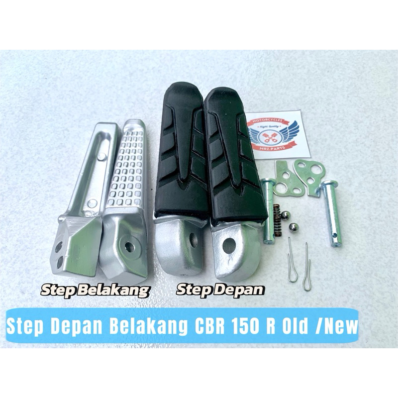 Foot Step Step Depan Belakang CBR150 R CBR150 old New Sonic step motor Hitam silver
