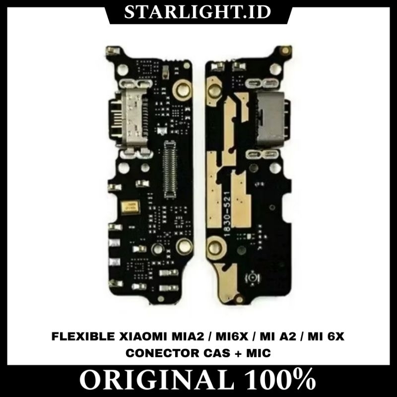 FLEXIBLE FLEKSIBEL BOARD KONEKTOR CONNECTOR CHARGER PAPAN CAS ORI+IC XIAOMI MIA2 / MI6X / MI A2 / MI