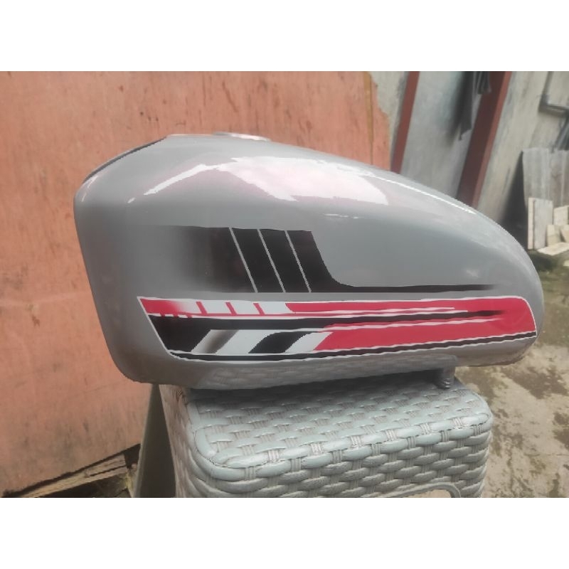 Tangki Cb 125 cat Grafis Nardo Efek Ungu  tengki cb Glatik galvanis semi pres