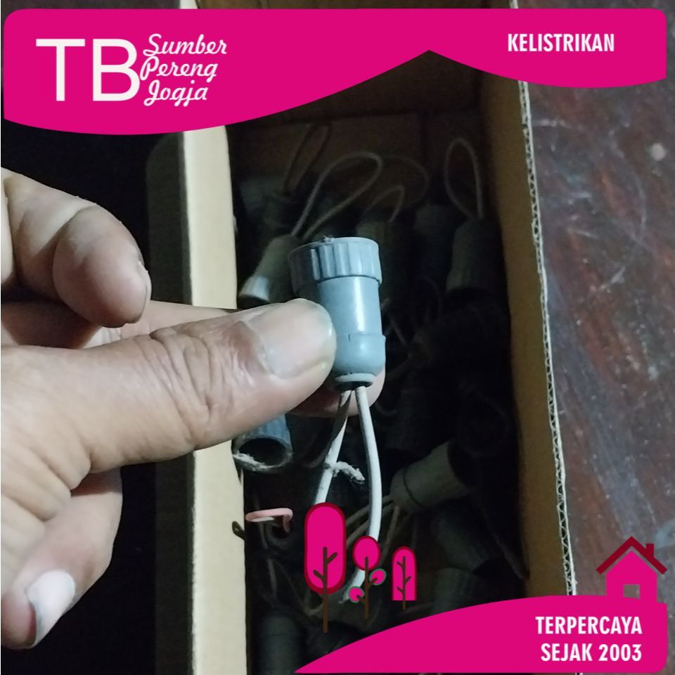 Fitting Gantung Bohlam Lampu Cabe Hias