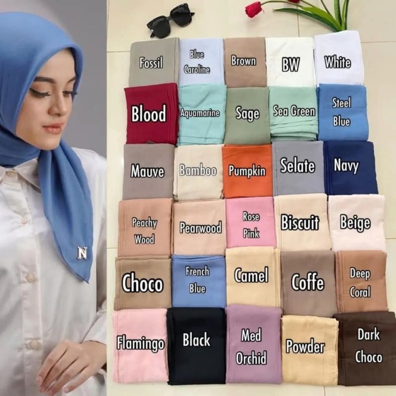 Hijab Segi Empat Nadheera Luxury N10