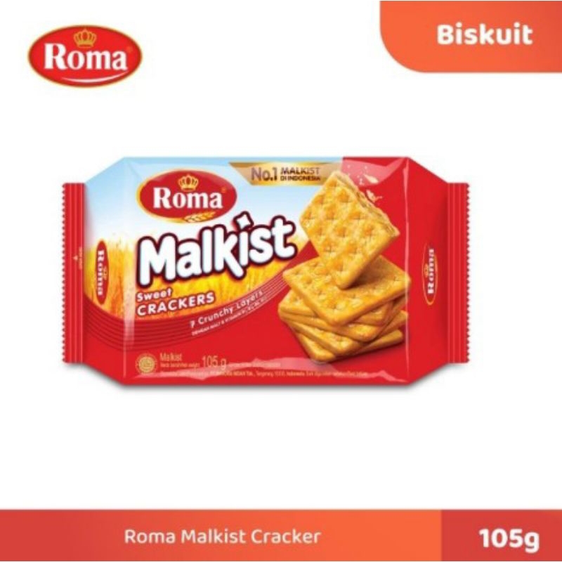 

Roma Crackers Sweet Malkist Pack 105 gram