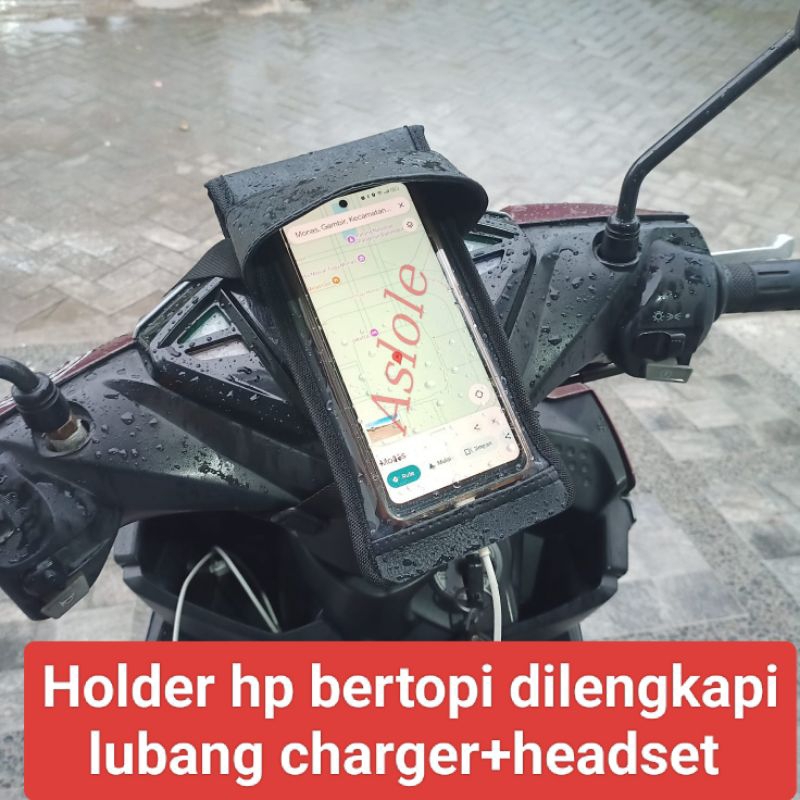 Holder HP Motor Waterproof Tas HP Motor Anti Air
