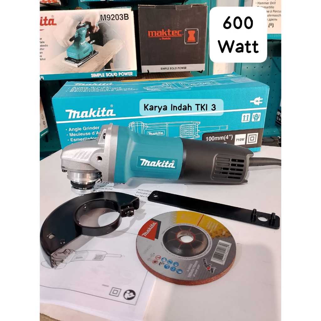 Makita Gerinda 4"Inch Makita M 9553B Angle Grinder Slepan Makita M 9553 B Saklar Belakang 4Inch