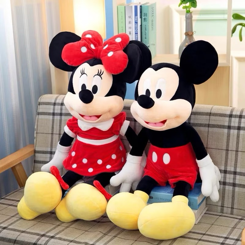 40CM~2 VARIAN✅Boneka Miki Mini / Boneka Mickey Mouse Minnie Mouse Ukuran Besar XL Termurah