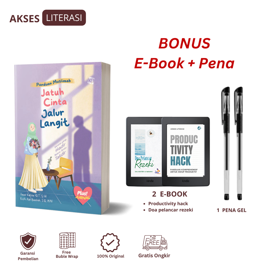 Buku Panduan Muslimah Jatuh Cinta Lewat Jalur Langit - Ummu Kalsum IQT dan Rizki Ayu Amaliyah - Kawa