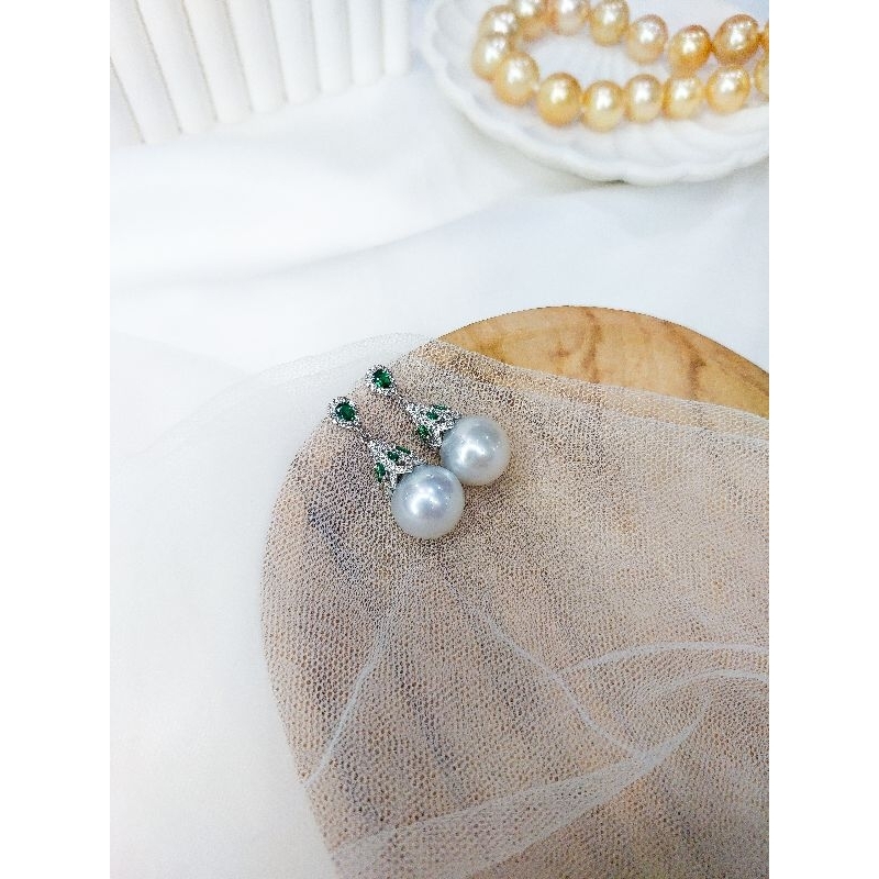 Anting Silver Mutiara Air Laut