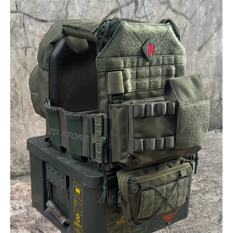 Body Vest Black Warior Hijau Gen 2/Body Vest Tactical Hijau