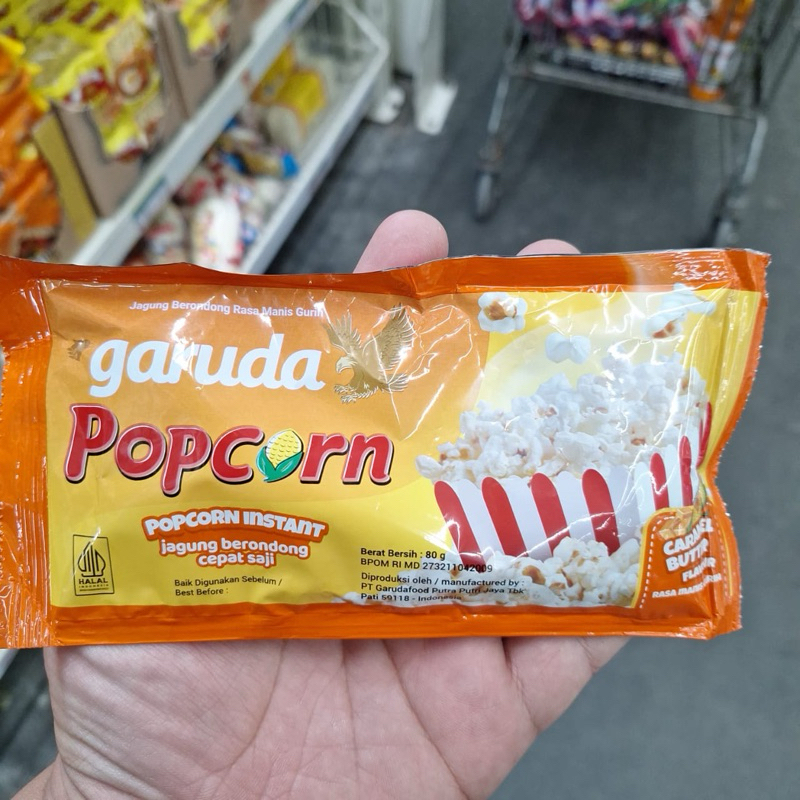 

Garuda Popcorn Instant 80 gram Caramel Butter