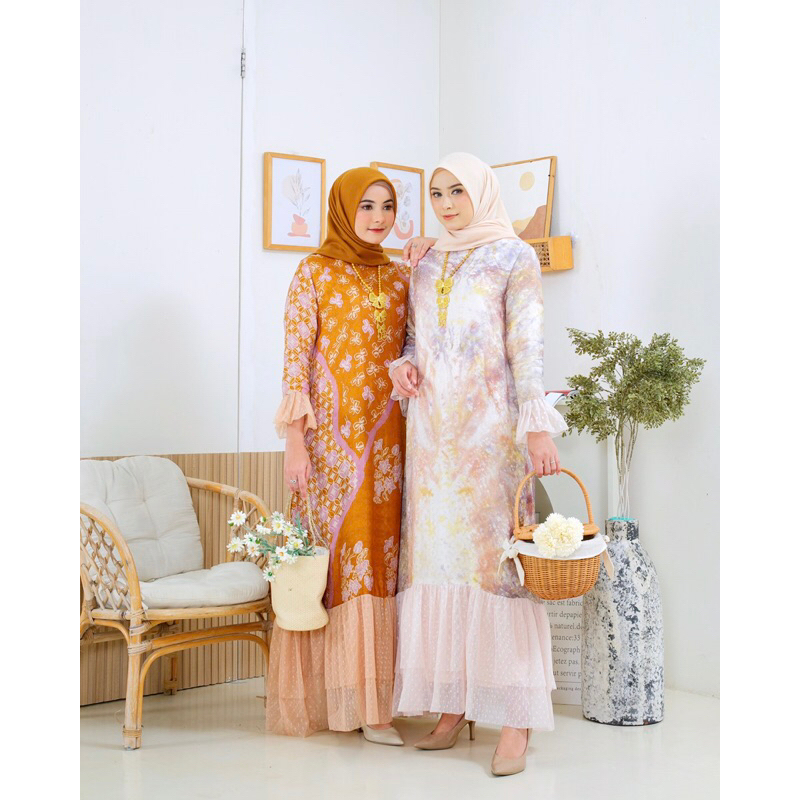 Rumiiraya Set,Gamis Model Terbaru 2025, Bridesmaid Dress,Baju Kondangan, Abaya, Baju Lebaran wanita 