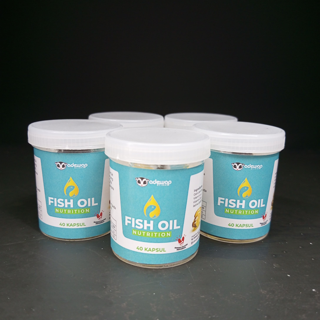 ADEWAP GLIDER Minyak Ikan Omega 3 Sugar Glider Fish Oil 40 Butir – Minyak Ikan  Suplemen Bulu & Kesehatan