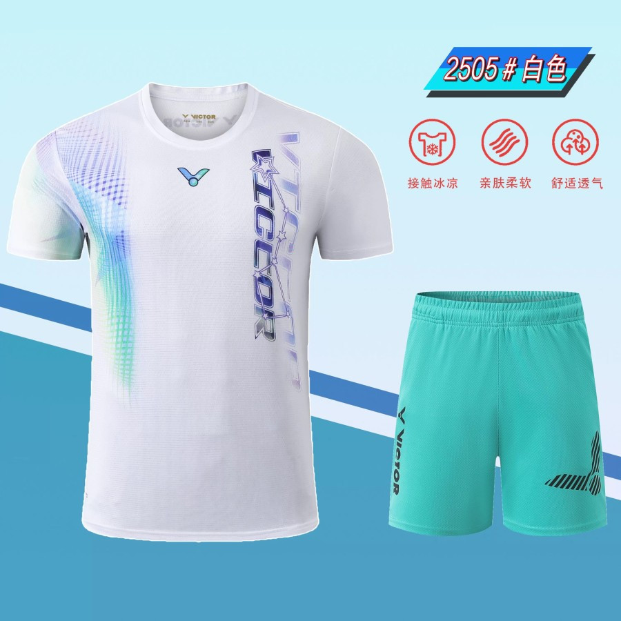 New Jersey Set Badminton Victory 2505 Men Baju Badminton