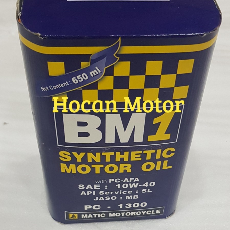 OLI OIL MESIN BM1 650MILI BM1 MATIC 10W-40 BEAT NEW LED 2020 GENIO SCOOPY ESP 2020 DAN BM1 BEBEK1