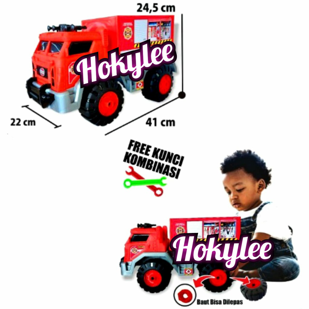 MAINAN MOBIL PEMADAM KEBAKARAN TRUK DAMKAR BESAR - AK55