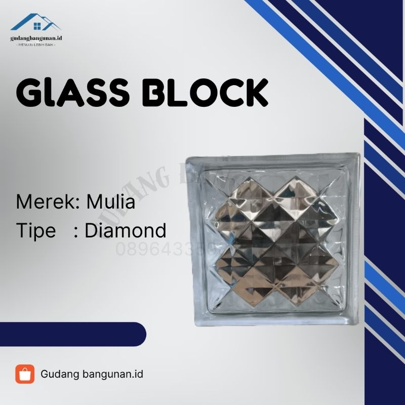 roster kaca glass blok diamond