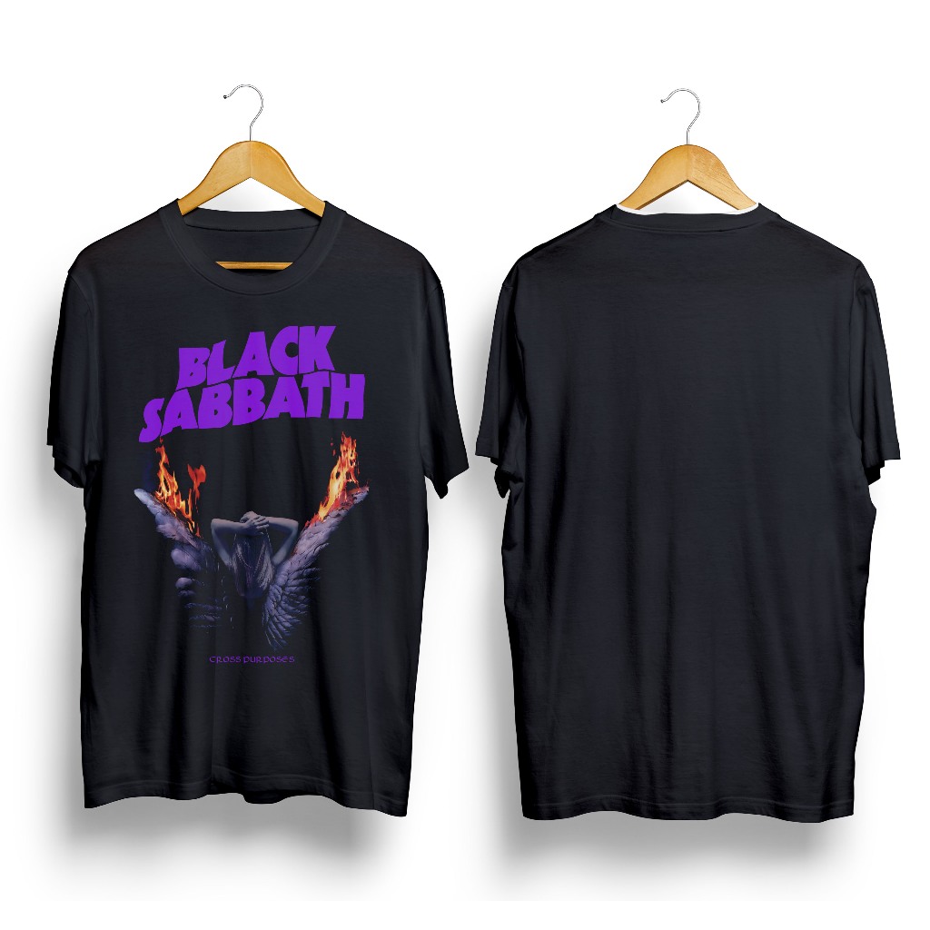 kaos BLACK SABBATH - CROSS PUR POSES Premium tshirt black sabbath kaos band black sabbath born heave