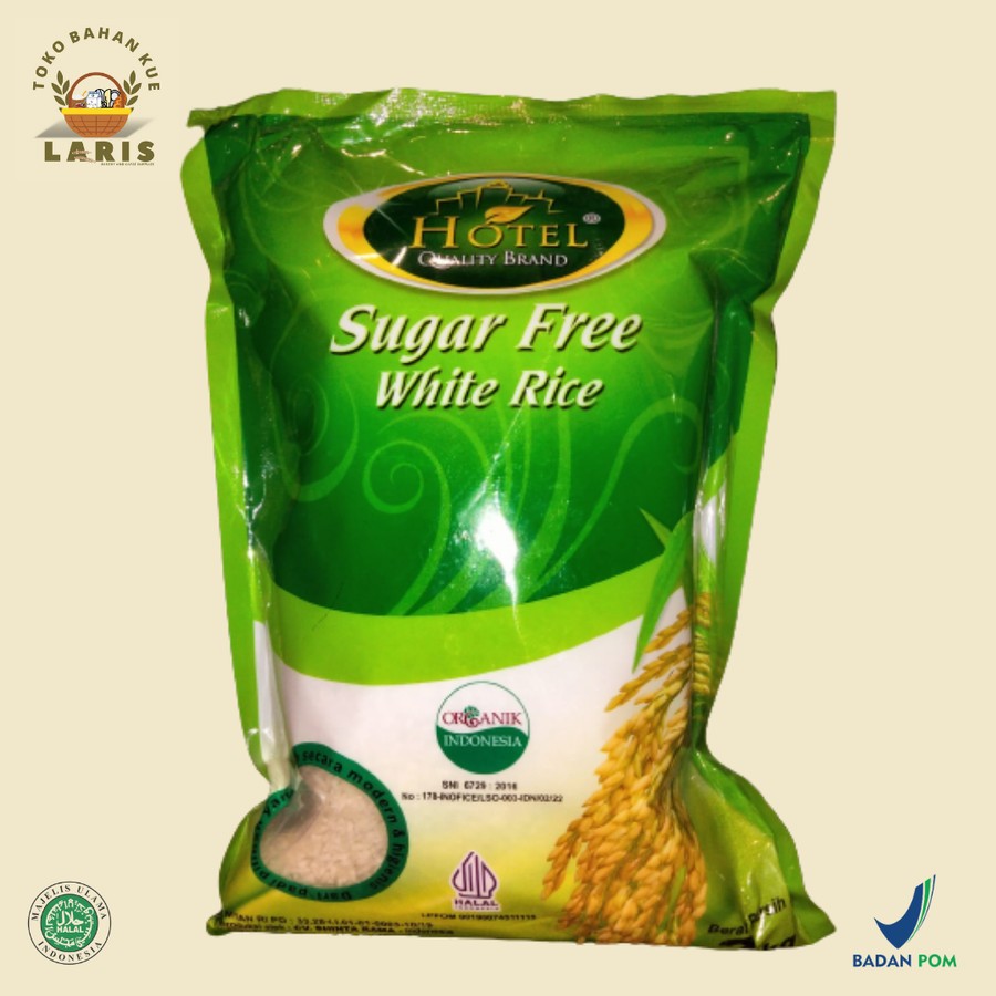 

HOTEL BERAS ORGANIK SUGAR FREE KEMASAN 2 KILO