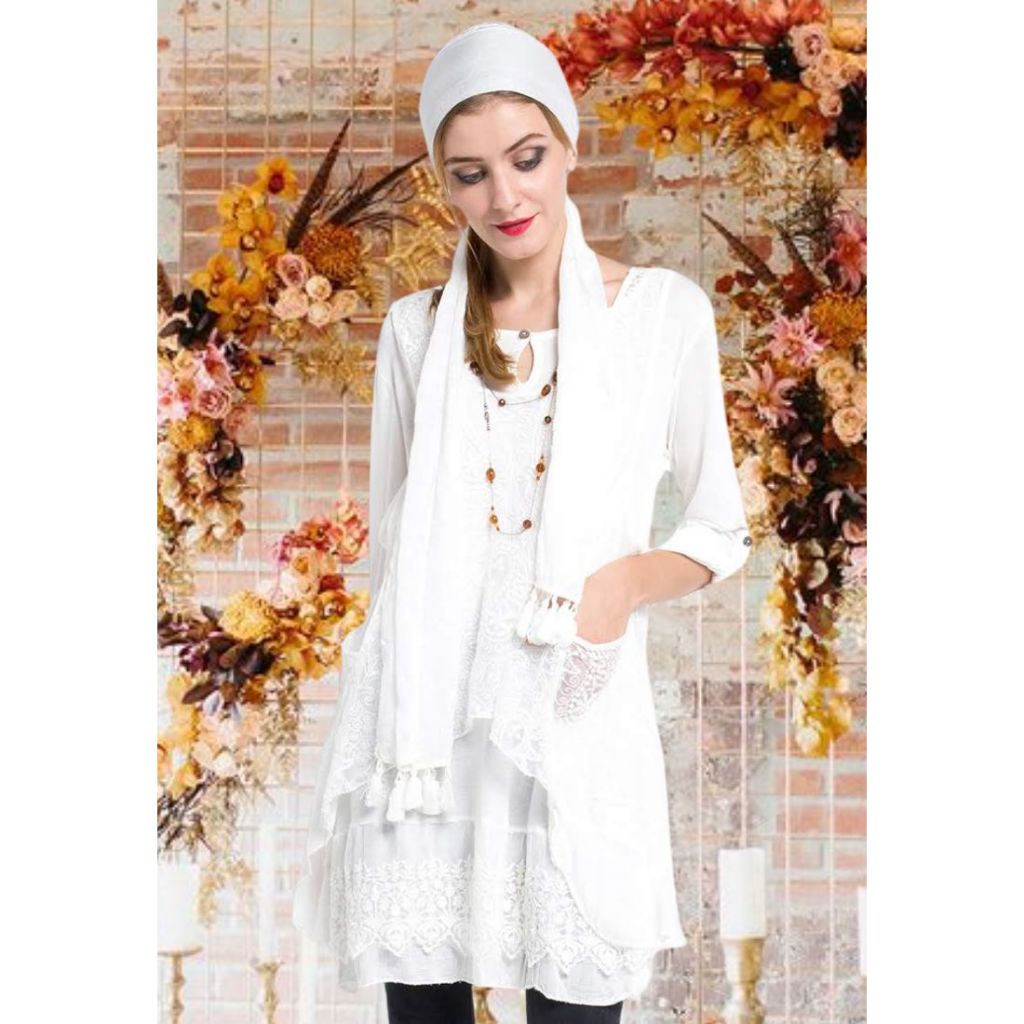 "Axelia" Bohemian Style Double Layer Lace Dress