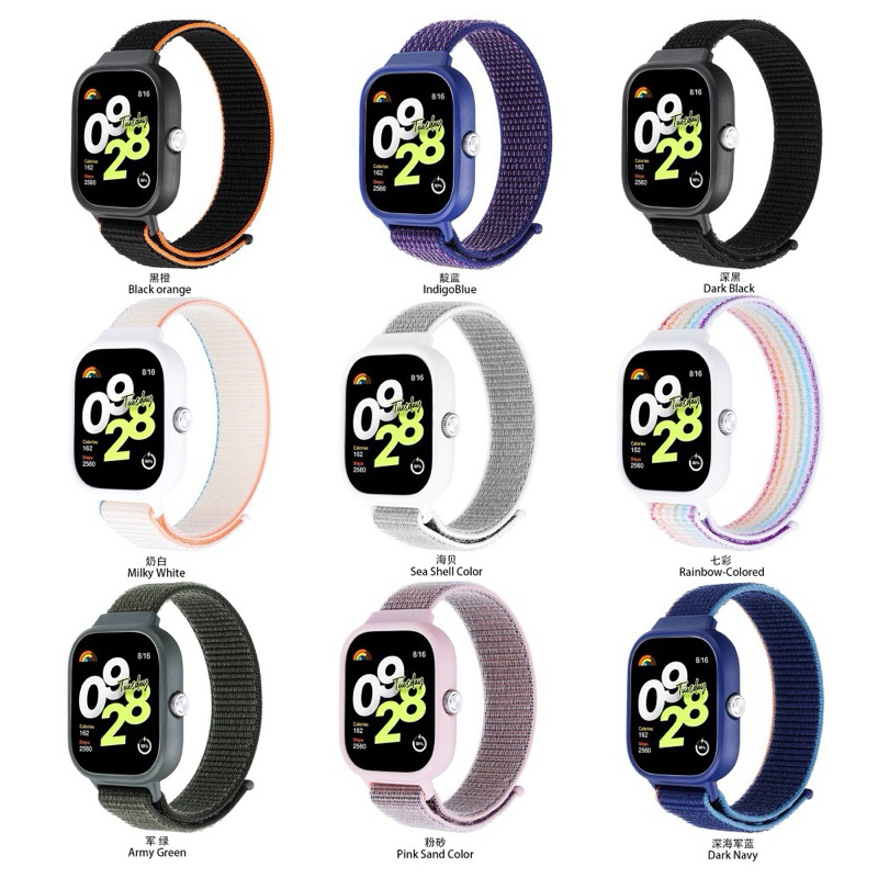 Strap Nylon Smartwatch Redmi Watch 5 Tali Pengganti Smartwatch Redmi Watch 5 Bahan Nilon Loop