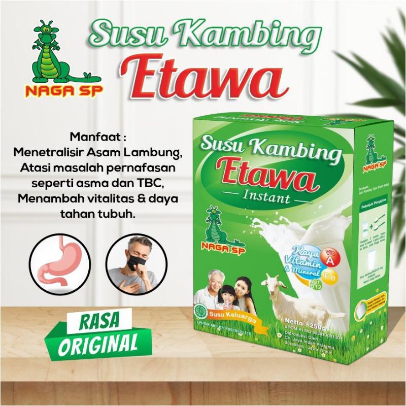 

Susu Kambing Etawa Naga SP 250g (ORI) cocok untuk sendi dan tulang