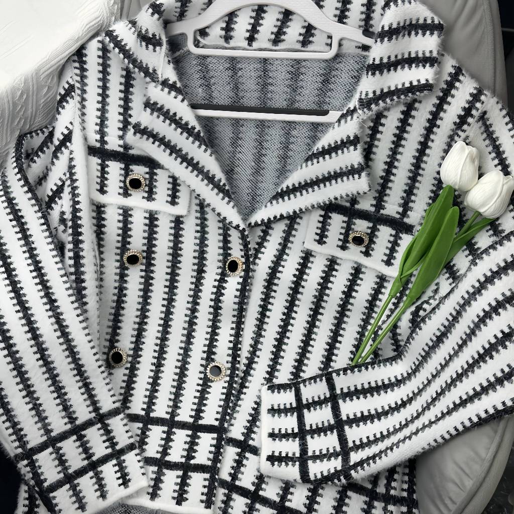 KIKO kardigan longgar wanita Atasan Blazer