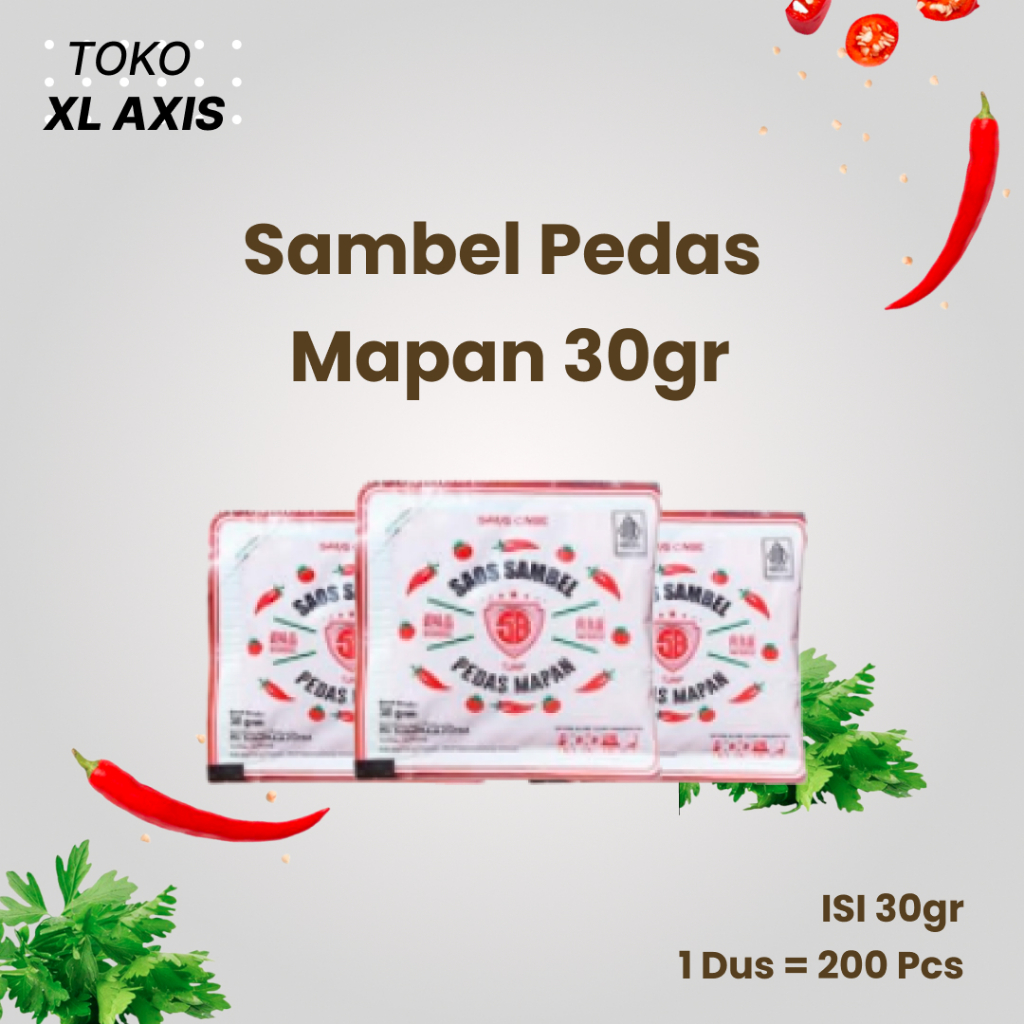 

Sambel Pedas Mapan Sachet 30 Gram