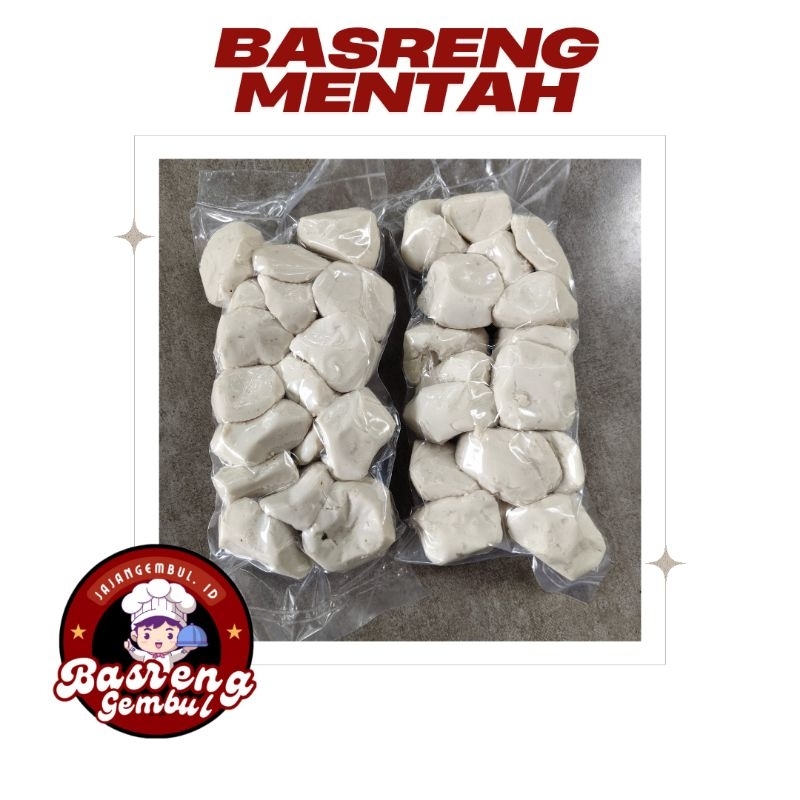 

basreng mentah 500gram (½ kg) vacum baso ikan