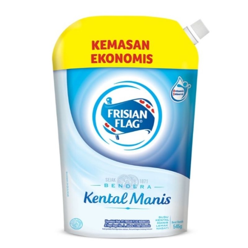 

FRISIAN FLAG Susu Kental Manis Pouch Putih 545 g