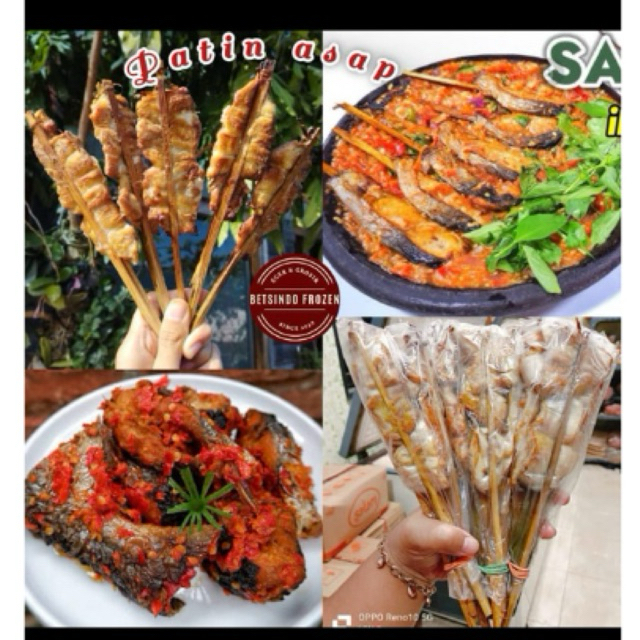 

Ikan patin asap isi 5 tusuk murah siap masak pedesan/ikan asap
