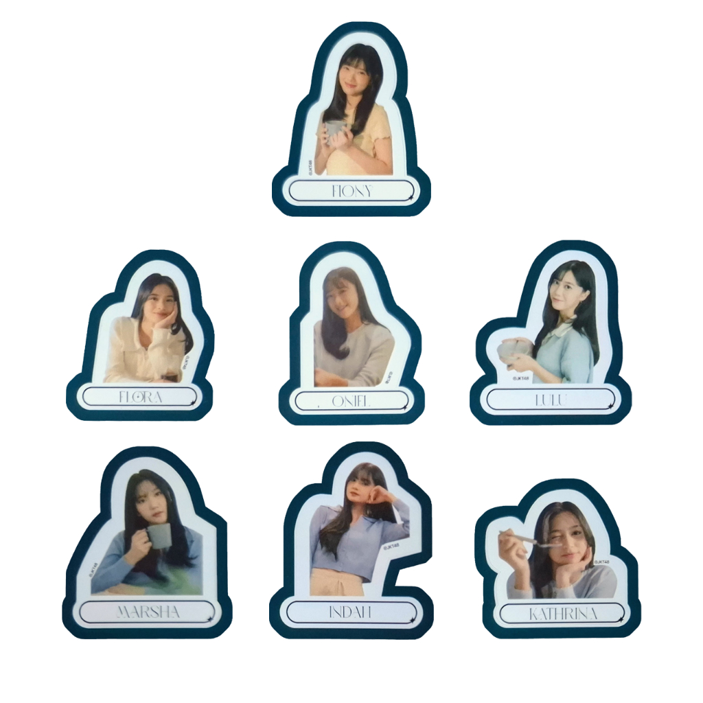 Sticker JKT48 Gen 8-9 Kalender 2025 A Gaze Of Dream | Fiony Flora Lulu Oniel Indah Kathrina Marsha S