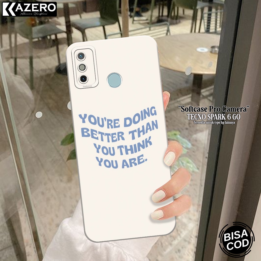 Silikon Tecno Spark 6 Go - Pro Camera - Fashion Case Aesthetic Case Tecno Spark 6 Go  - Casing Tecno