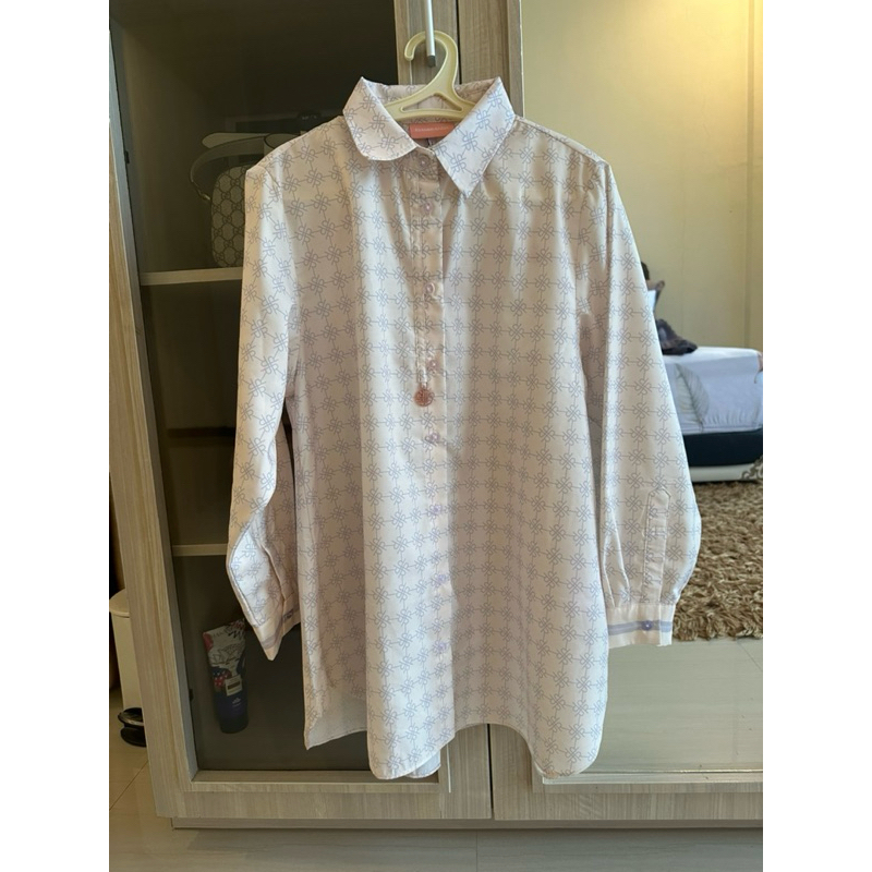 NEW NWT BARU kemeja ria miranda naima shirt ria miranda ivory