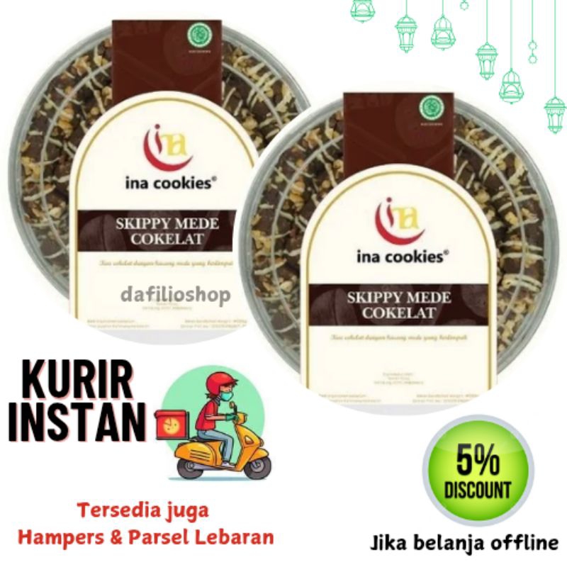 

Ina Cookies Skippy Mede Coklat Kue Kering Enak Toples Reguler