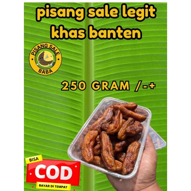 

Sale Pisang Basah Madu Siem super legit khas Banten 250 Gram