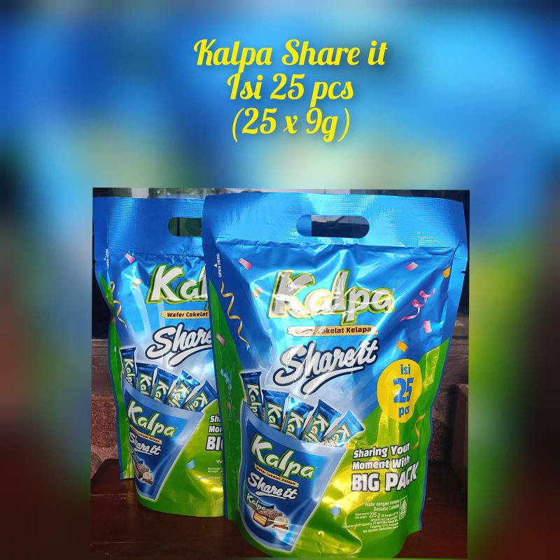 

Kalpa share it/ Kalpa big pack/ kalpa pouch/ kalpa wafer coklat kelapa