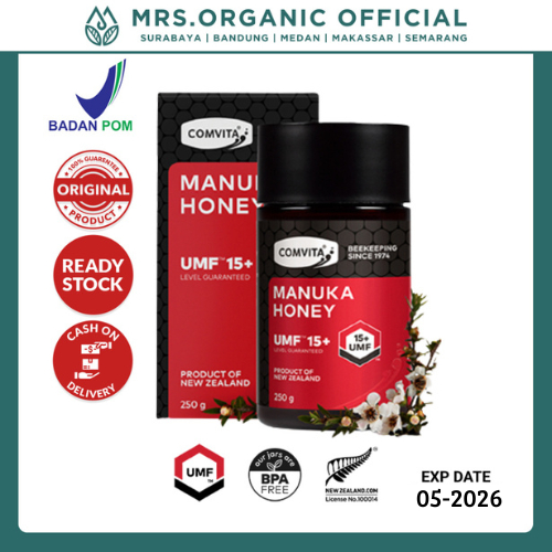

Madu Manuka Comvita Honey UMF 15+ 250gr - Membantu kesehatan pencernaan & gejala GERD