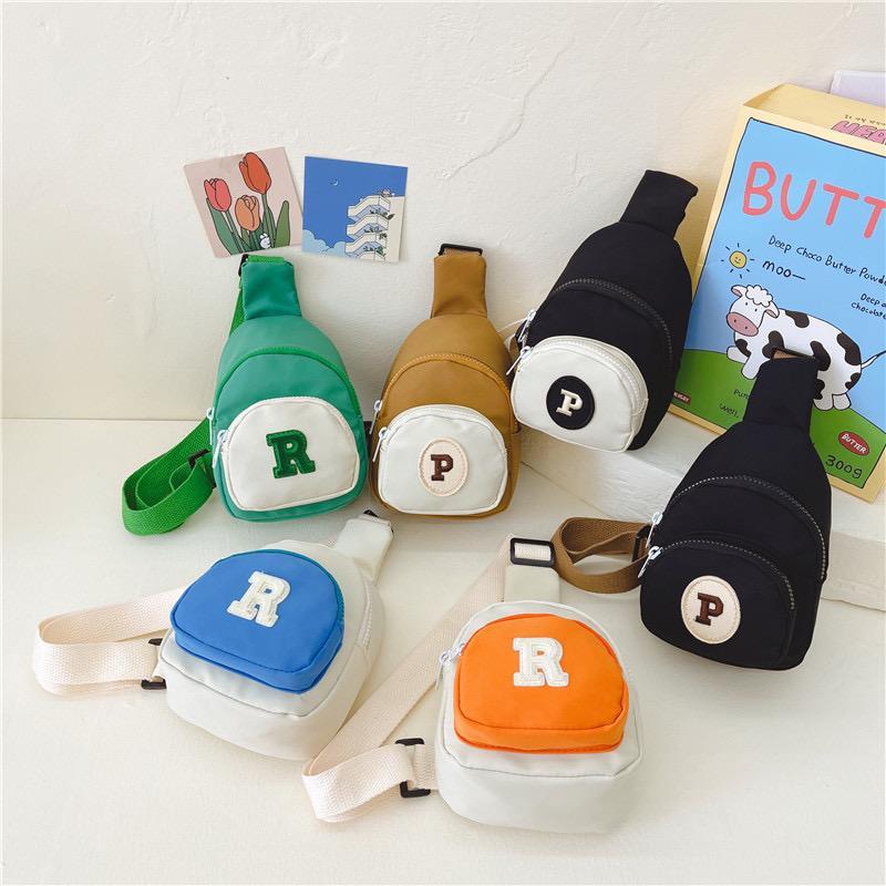 Tas selempang anak cowok model huruf abjad "tidak bisa custom abjad/huruf”