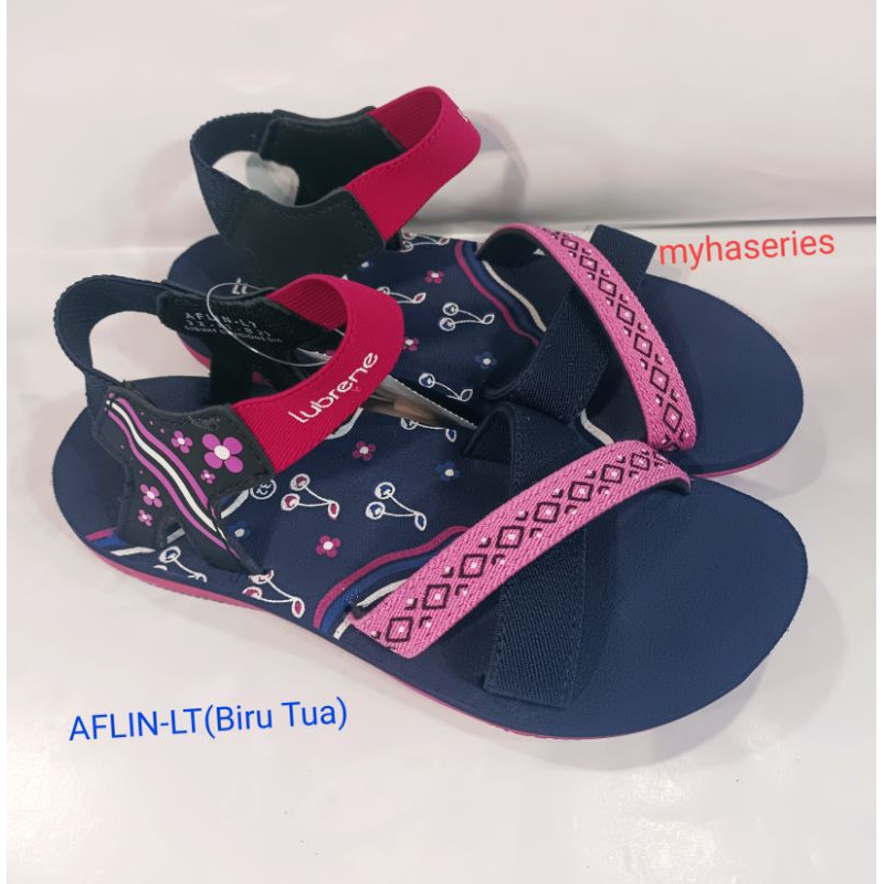 Sandal anak cewek srempang Lubrene.ALFIN-LT.Warna Biru tua