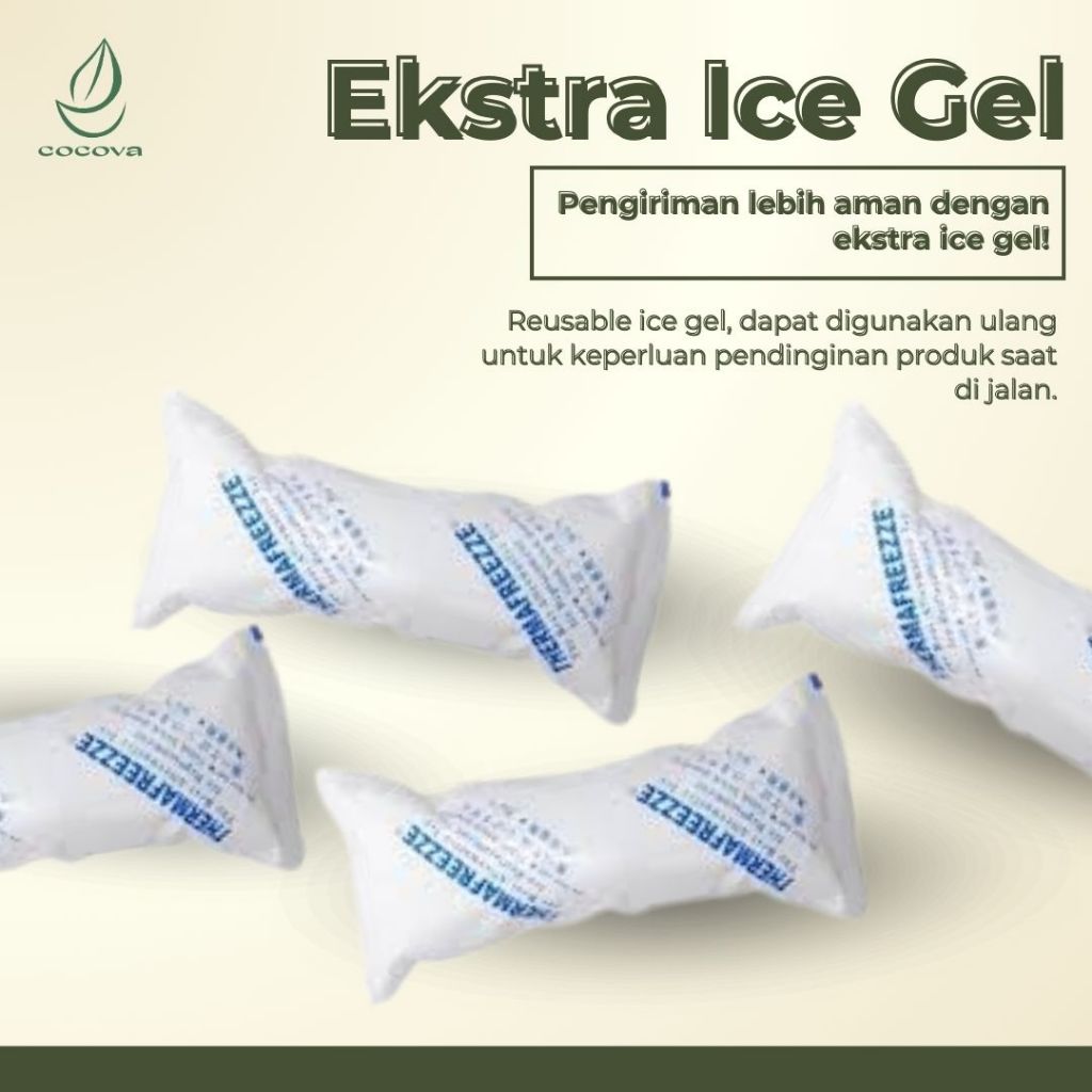 

Extra Reusable Ice Gel - Ice Pack Pendingin Es krim COCOVA