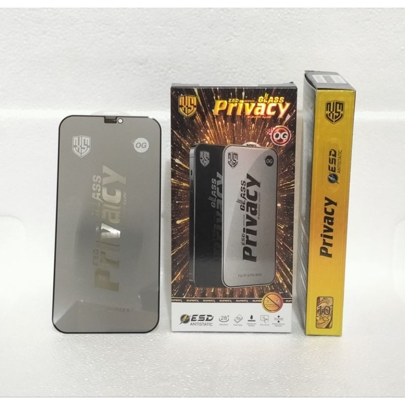 ( PERSAMAAN ) TG TEMPERED GLASS ANTI GORES ESD PRIVACY SPY VIVO