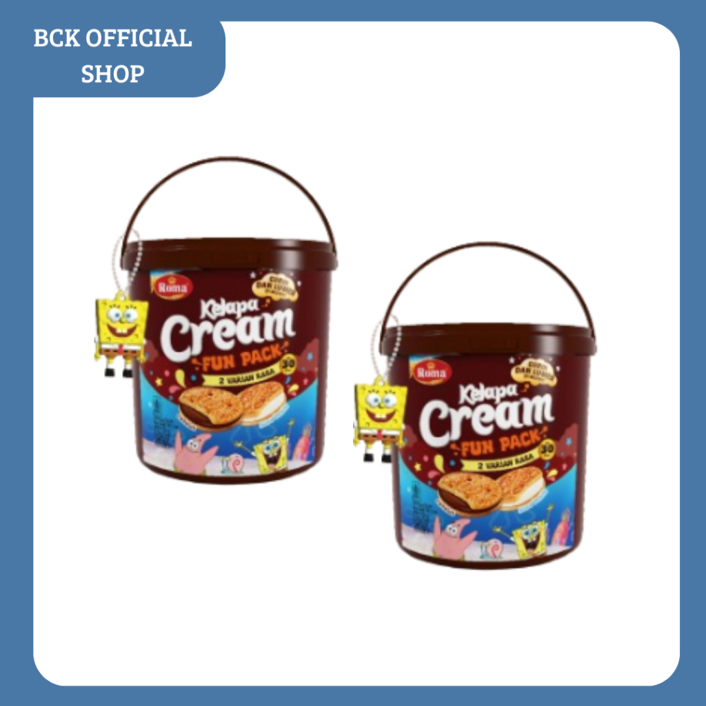 

ROMA KELAPA FUN PACK CREAM FESTIVE COKLAT JAR 305gr / ROMA KELAPA KALENG 305gr CREAM COKLAT FESTIVE